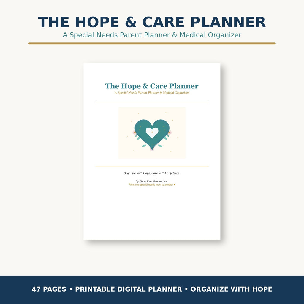 The Hope and Care Planner special needs parent planner and medical organizer