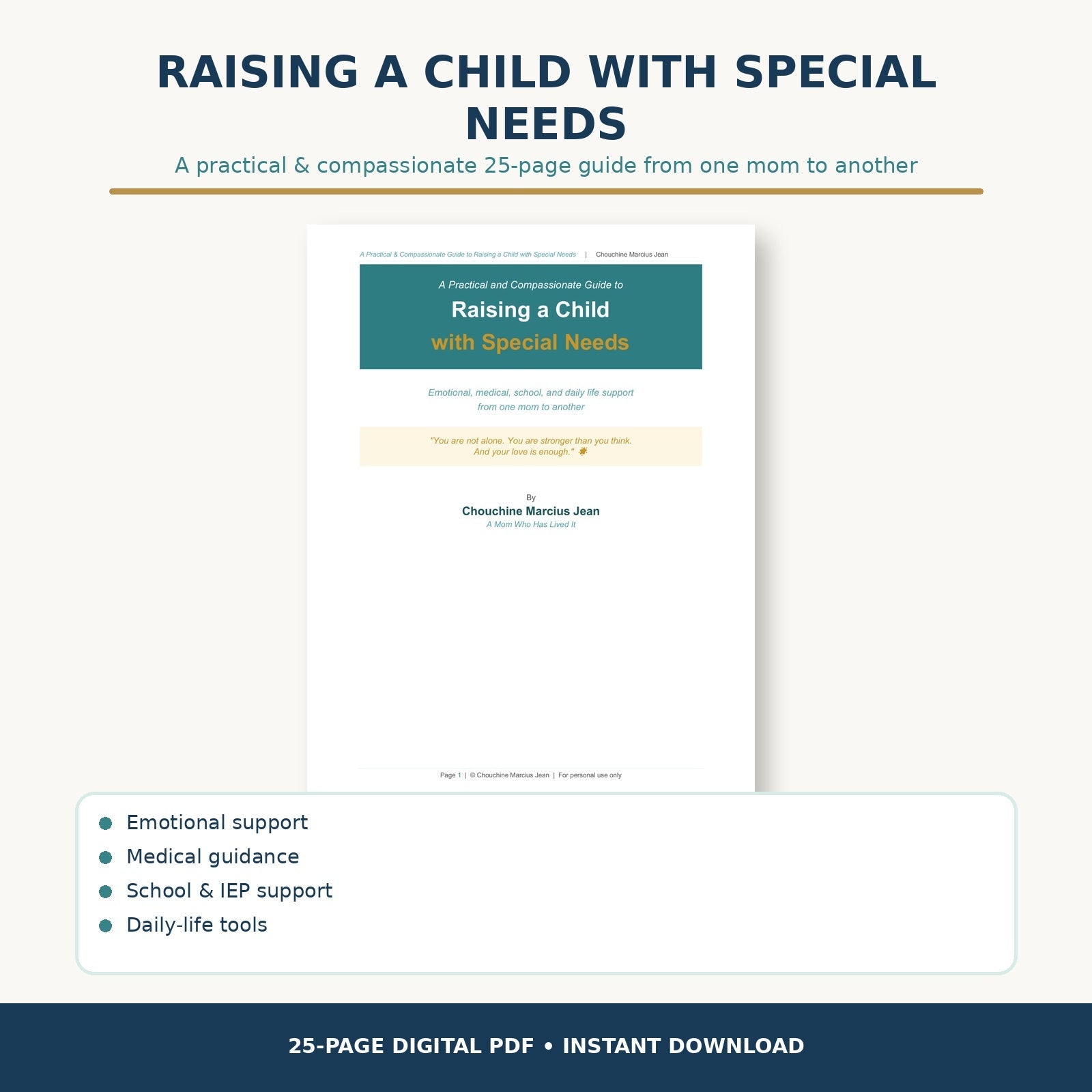 A Practical and Compassionate Guide to Raising a Child with Special Needs cover